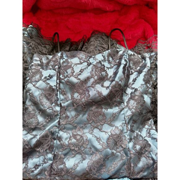 Vintage Loralie 80’s Grunge Goth Lace Bow Punk Party Prom Dress Size: Small (6) - Picture 9 of 14